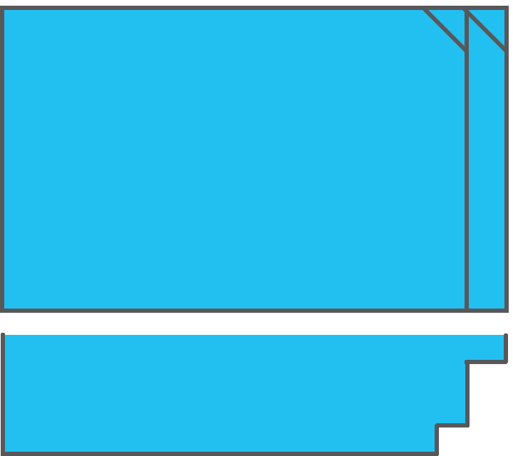 Milos 4 Fibreglass Pool